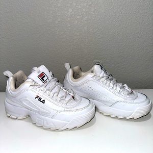 FILA Running Shoes for Women Size 8 - White/Navy/Red